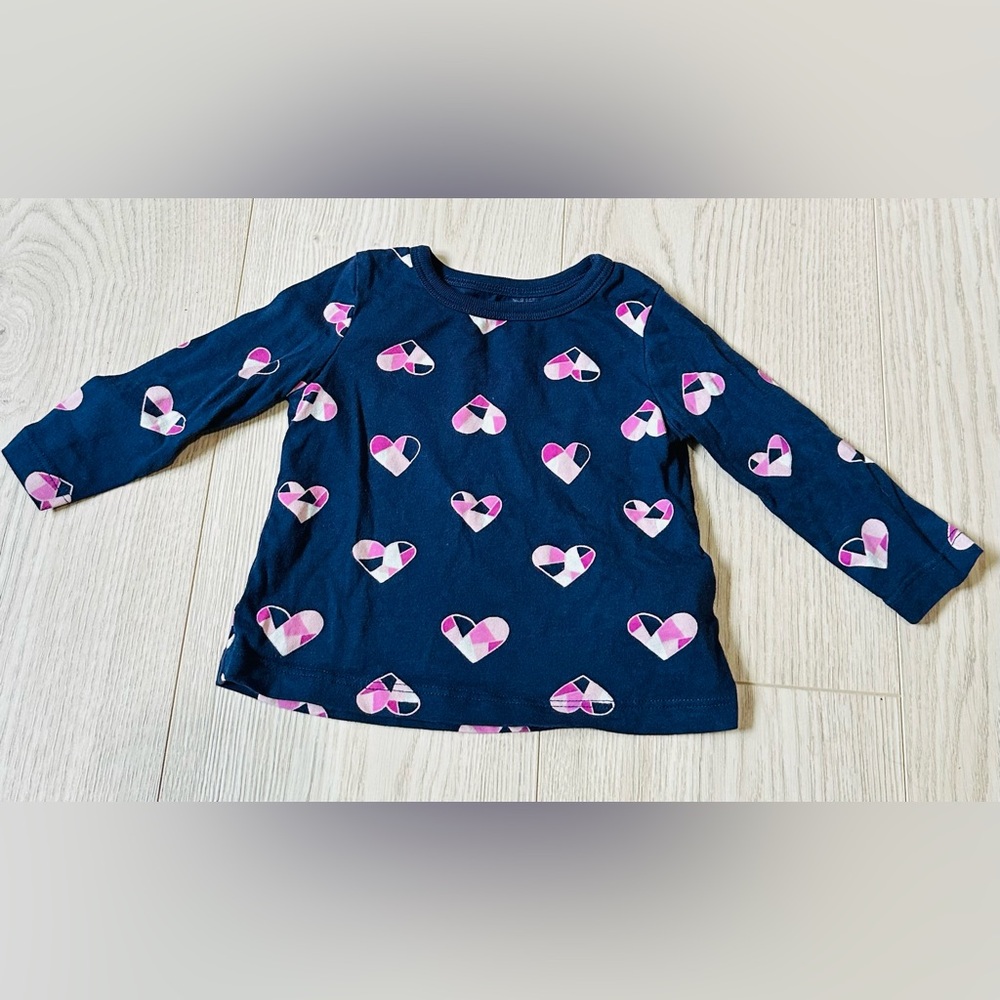 Joe Fresh Navy Heart Baby Top